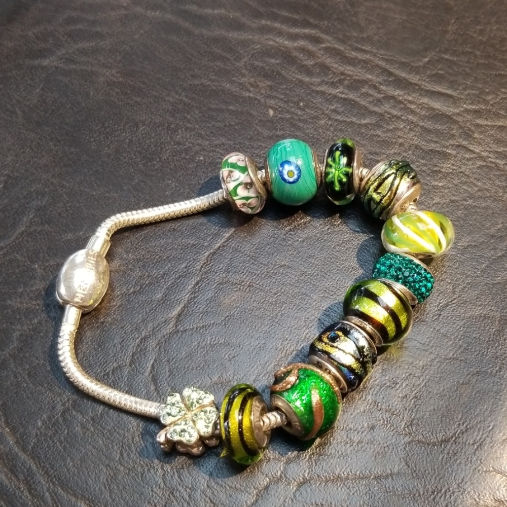 Sterling Silver zable beads bracelet